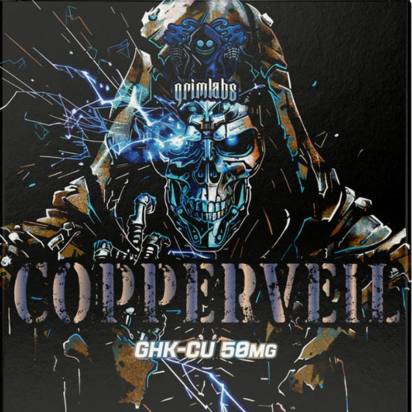 Grimlabs COPPERVEIL - GHK-Cu 50mg & BACTERIOSTATIC WATER - Grimlabs orijinal peptid takviyesi