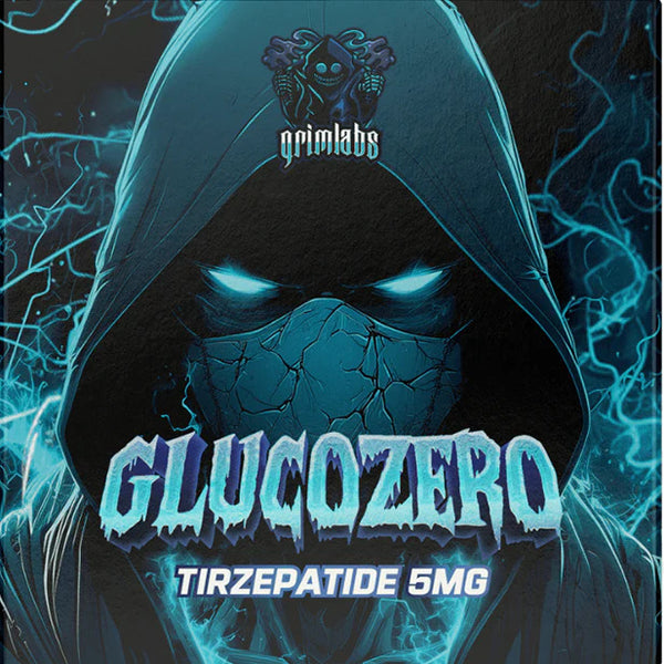 Grimlabs GLUCOZERO - TIRZEPATIDE 5mg & BACTERIOSTATIC WATER - Grimlabs orijinal peptid takviyesi
