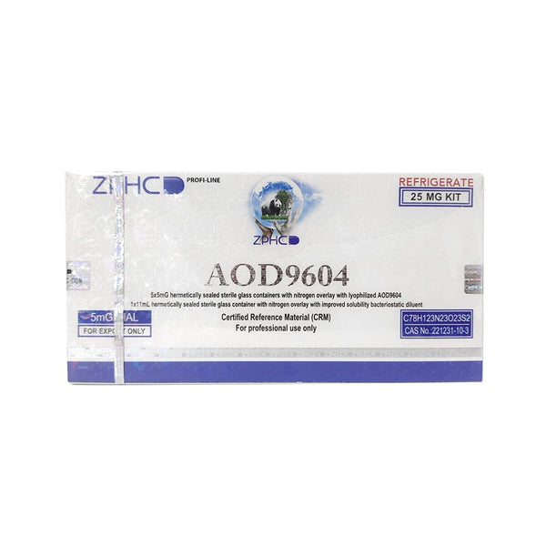 Zphc AOD 9604 25 mg 1 vials × 5 mg - ZPHC orijinal peptid takviyesi