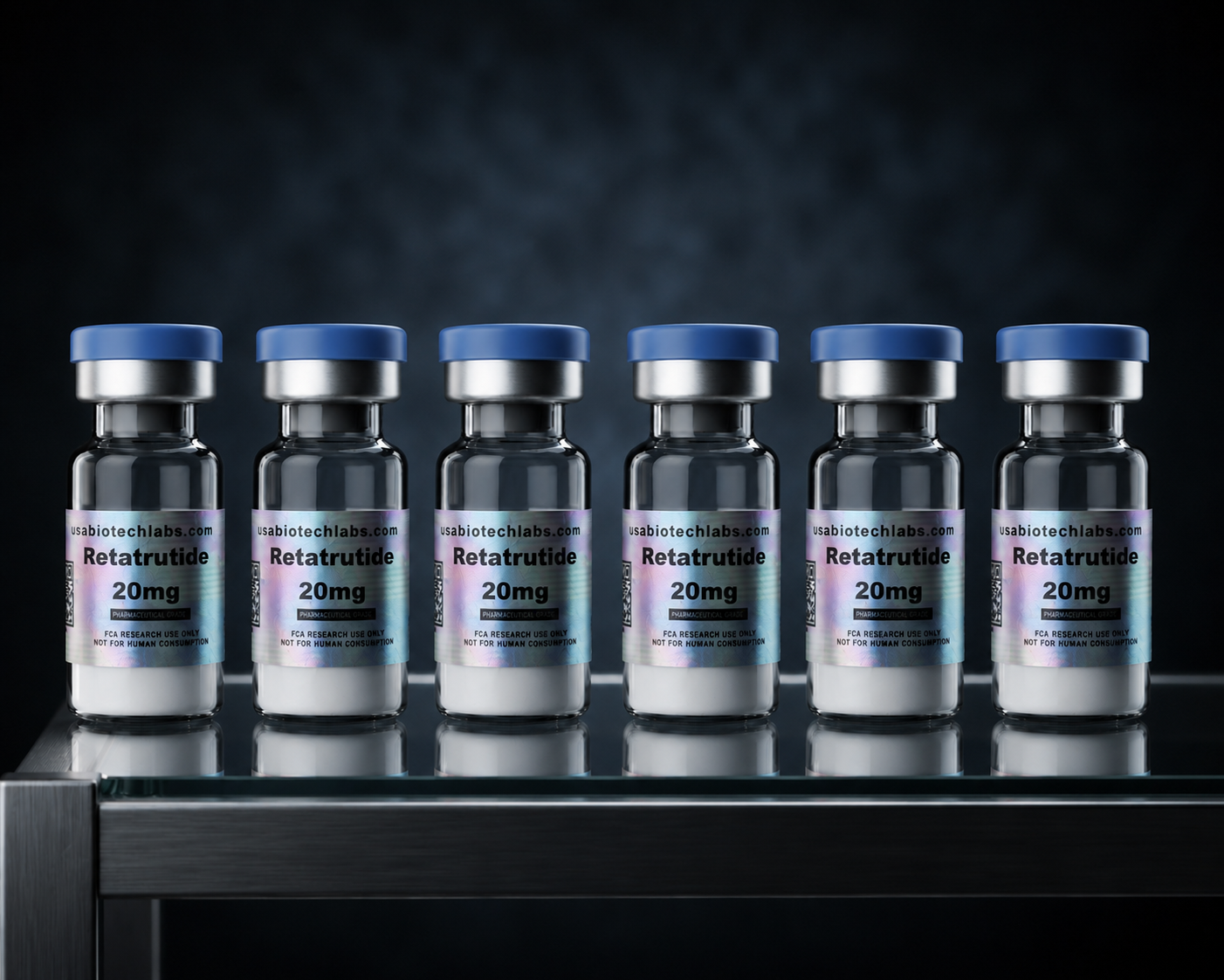 USABiotechLabs Retatrutide 120 mg (20 mg x 6) + Bakteriyostatik Su 
