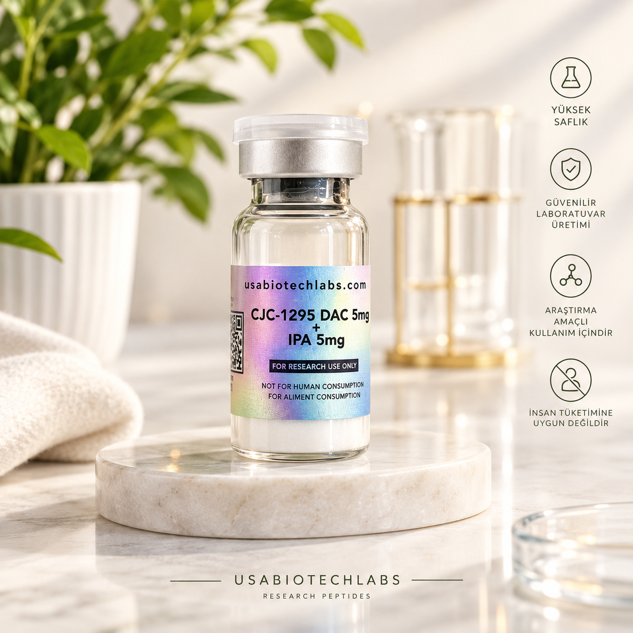 USAbiotechlabs Cjc 1295 dacsız + İpamoralin 5mg